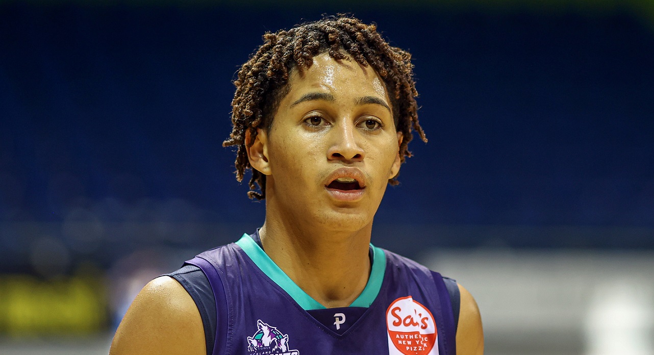 Dontae Russo-Nance during the SAL'S NBL Basketball match